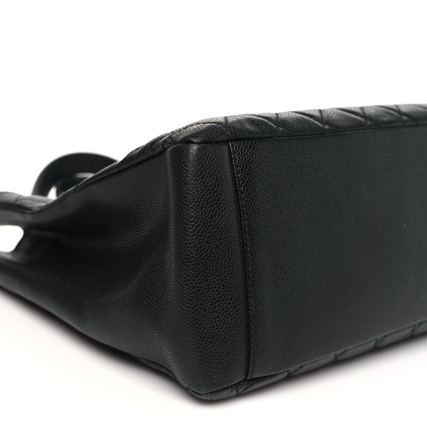 Caviar Quilted Grand Shopping Tote GST Black