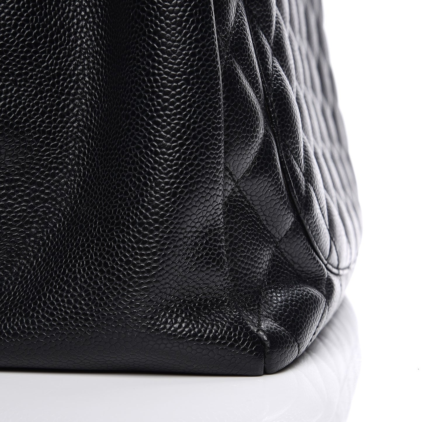 Caviar Quilted Grand Shopping Tote GST Black
