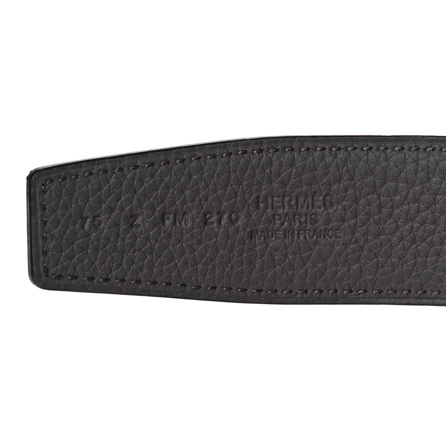 Hermes Togo Box 32mm Belt 75 Black Etain 4 of 7
