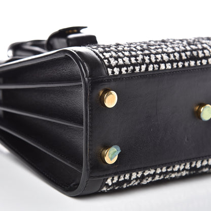 Saint Laurent Tweed Houndstooth Nano Sac De Jour Black 7 of 12