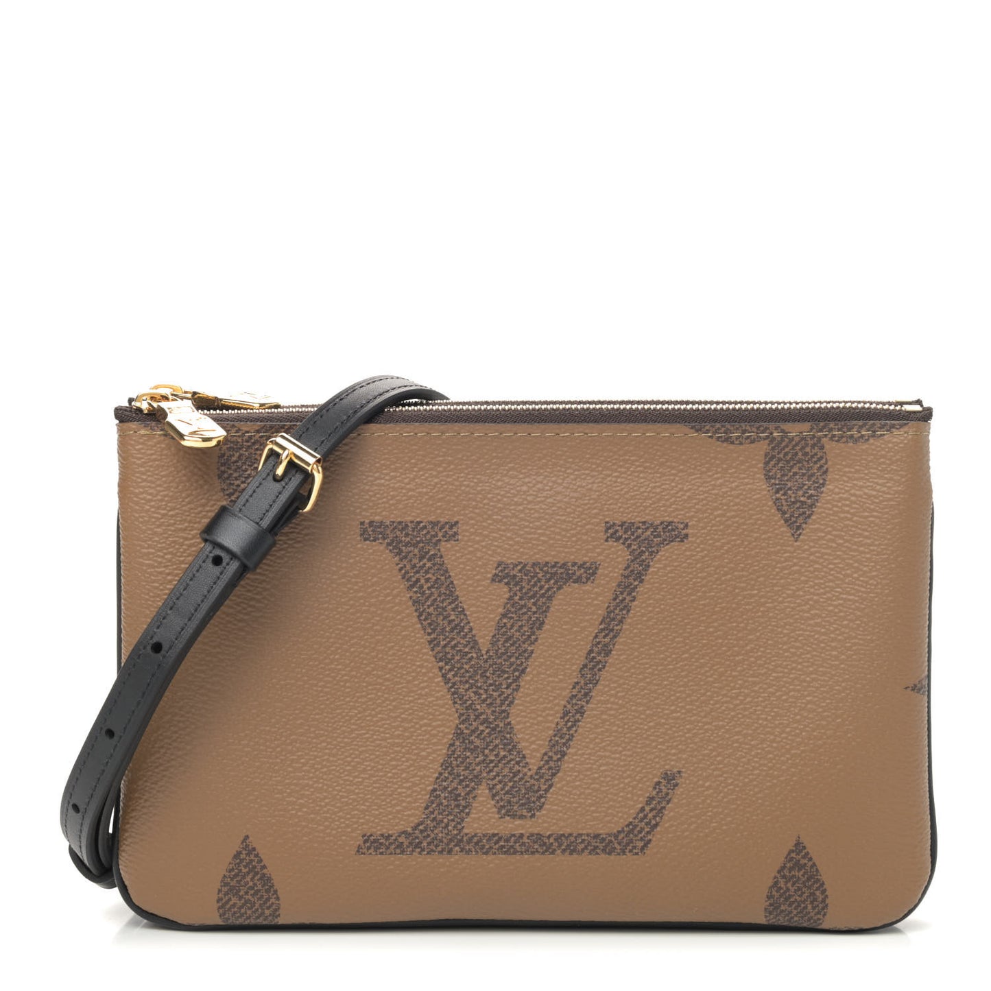 Reverse Monogram Giant Double Zip Pochette