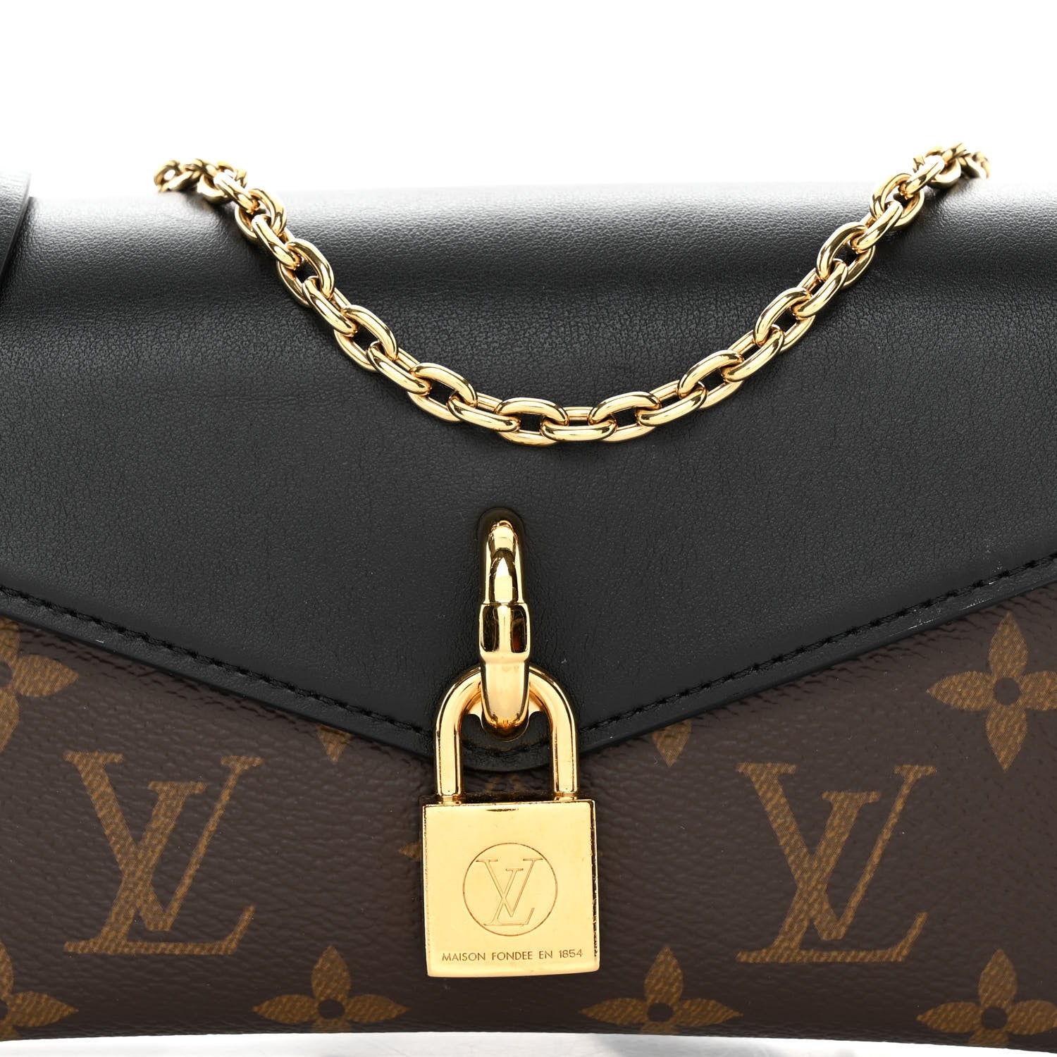 Louis Vuitton Monogram Padlock On Strap Black 7 of 9