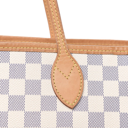 Louis Vuitton Damier Azur Neo Neverfull MM Rose Ballerine 12 of 15