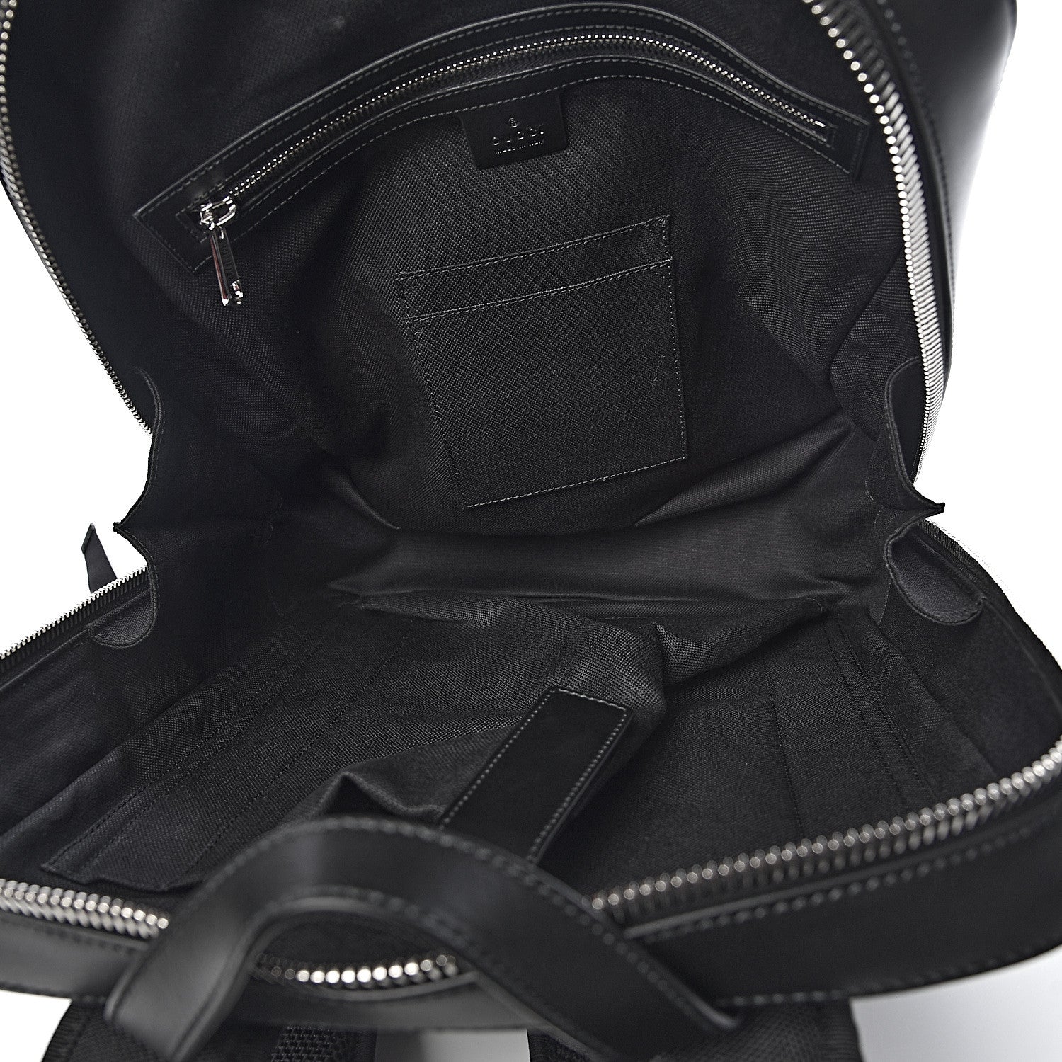 Gucci GG Supreme Monogram Web Tote Backpack Black Grey 5 of 12