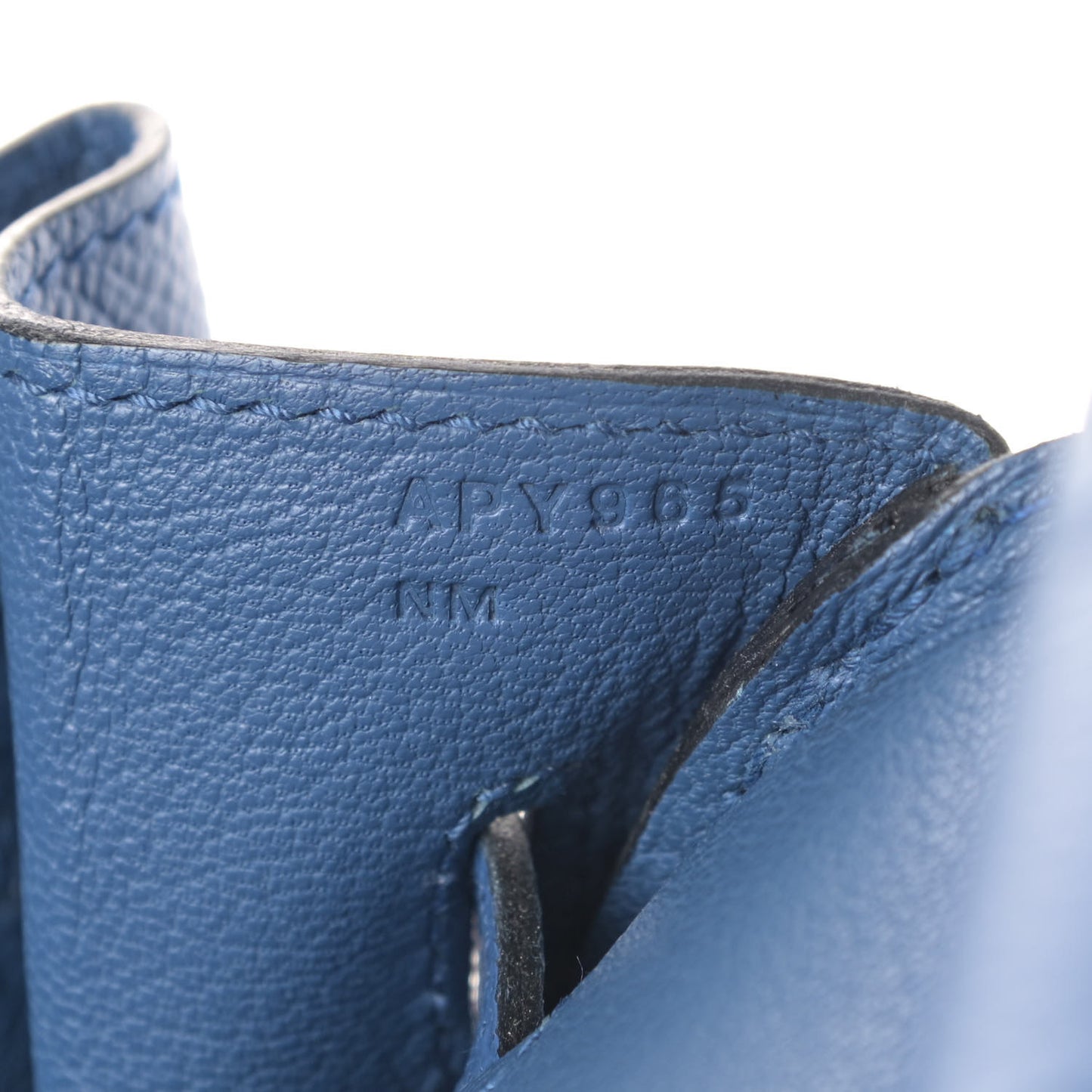 Epsom Birkin 35 Bleu Agate