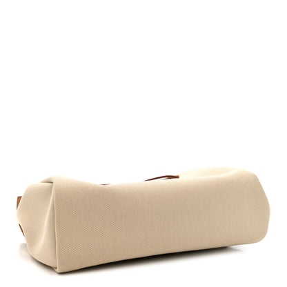 Hermes Military Toile Vache Hunter Herbag Zip Retourne 31 PM Beton Naturel 5 of 12