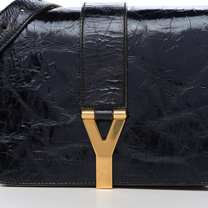 Saint Laurent Patent Crinkled Calfskin Classic Y Satchel Black 8 of 8