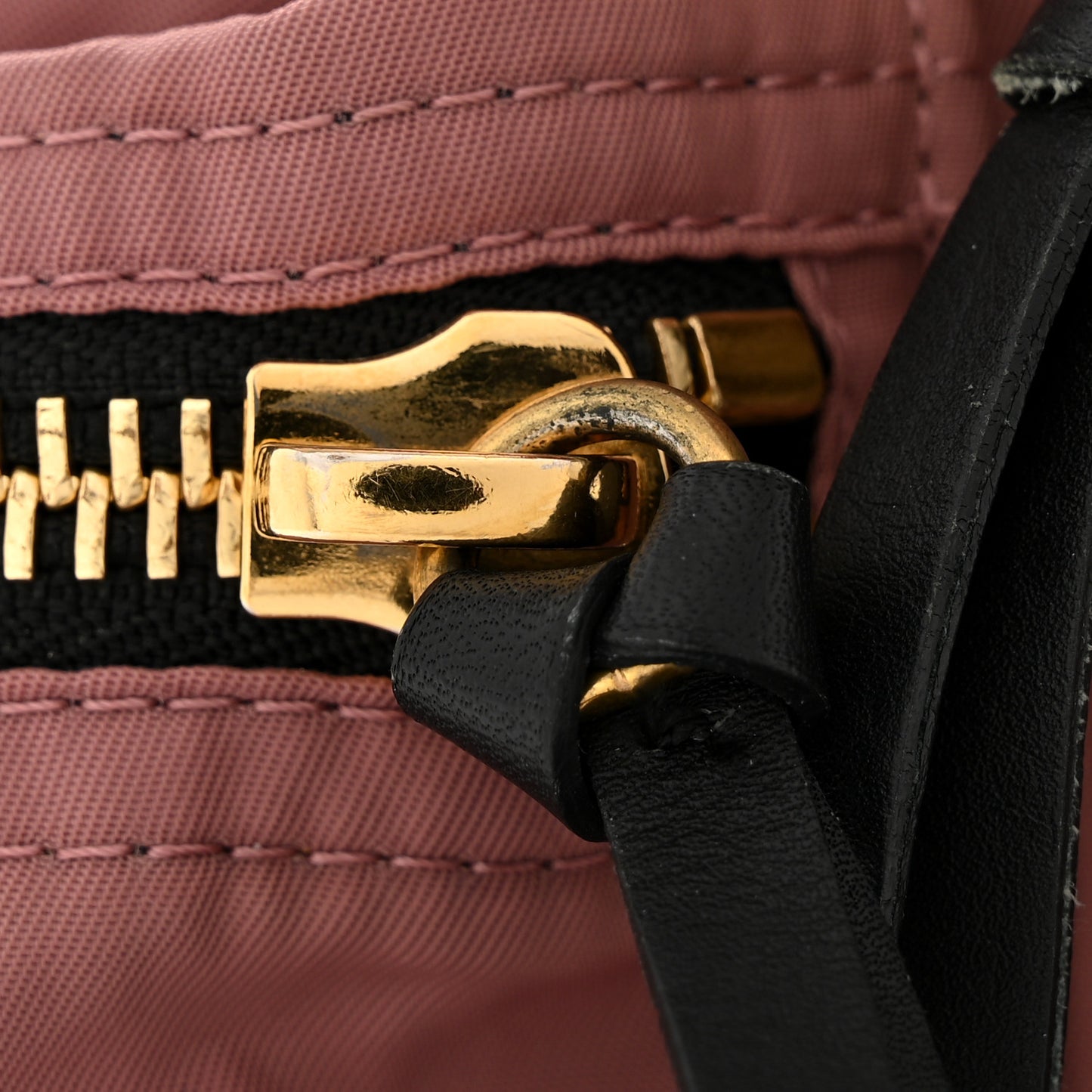 Nylon Medium Rucksack Backpack Mauve Pink