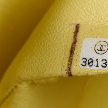 Chanel Caviar Quilted Small Double Flap Light Yellow 8 of 11