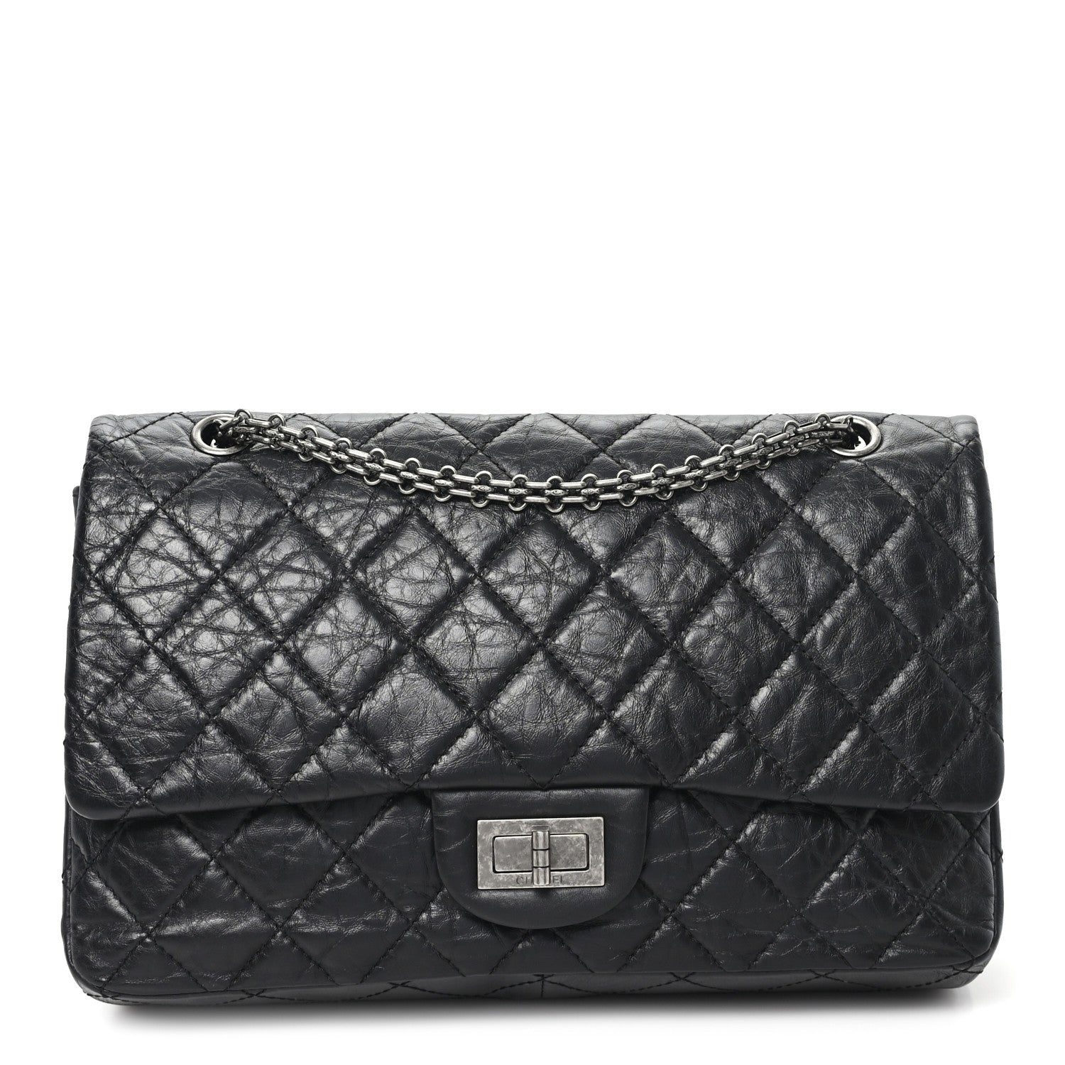 Chanel Aged Calfskin Quilted 2.55 Reissue 227 Flap Black 1 of 11