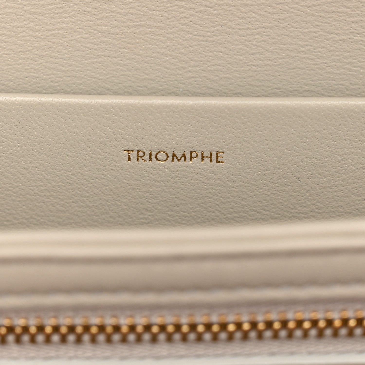 Celine Shiny Calfskin Medium Triomphe Chalk 7 of 10