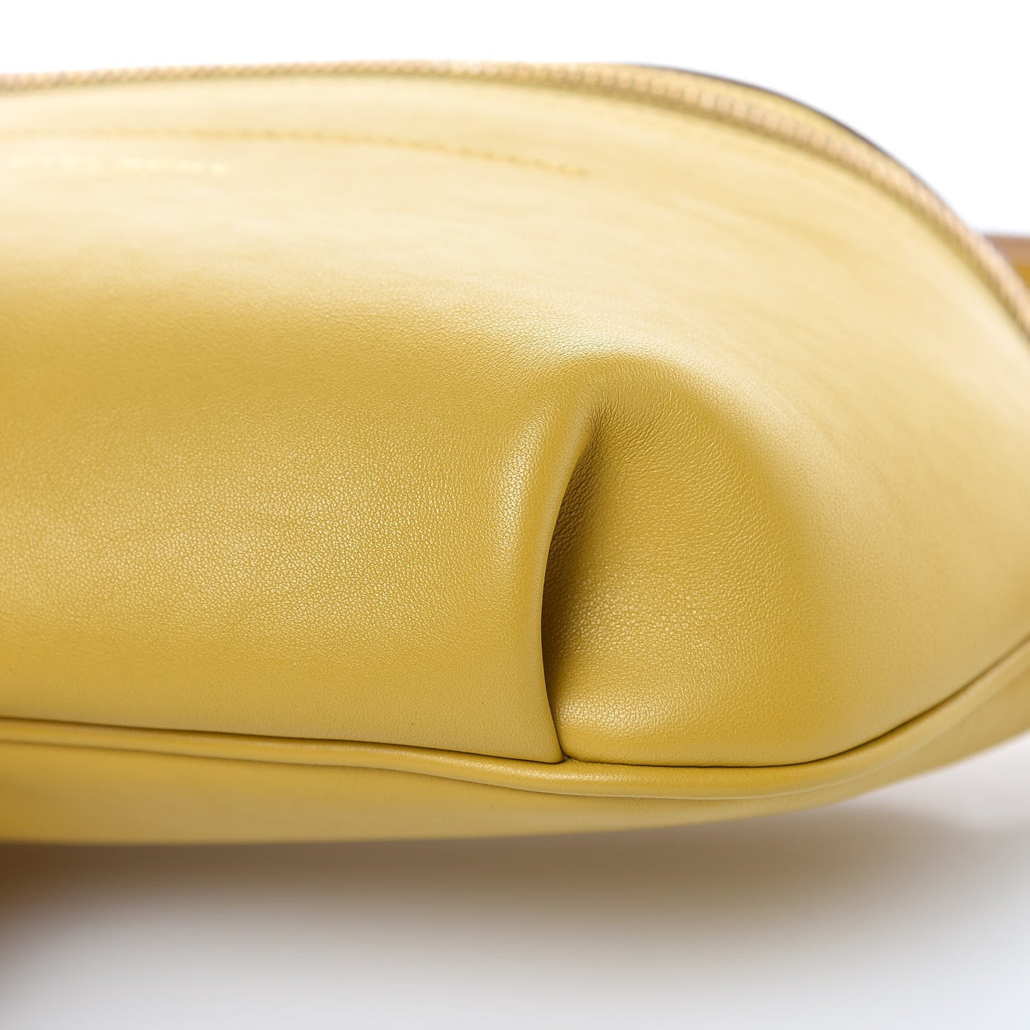 Calfskin Whip Bum Bag Yellow Curry