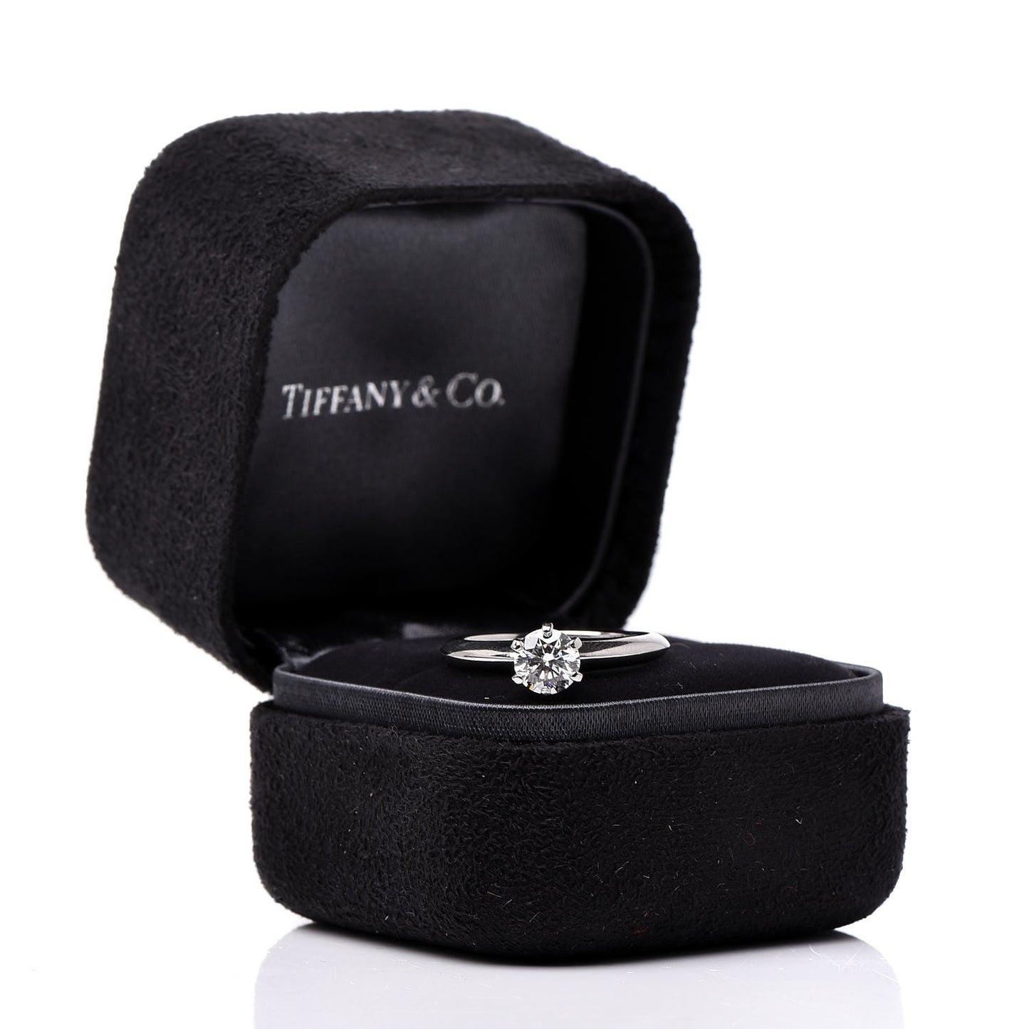 Platinum Diamond .70ct Solitaire Engagement Ring 51 5.75