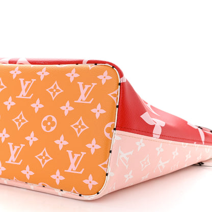 Louis Vuitton Monogram Giant Neverfull MM Rouge 10 of 15