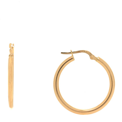 Roberto Coin 18K Yellow Gold 25mm Hoop Earrings 1 of 4