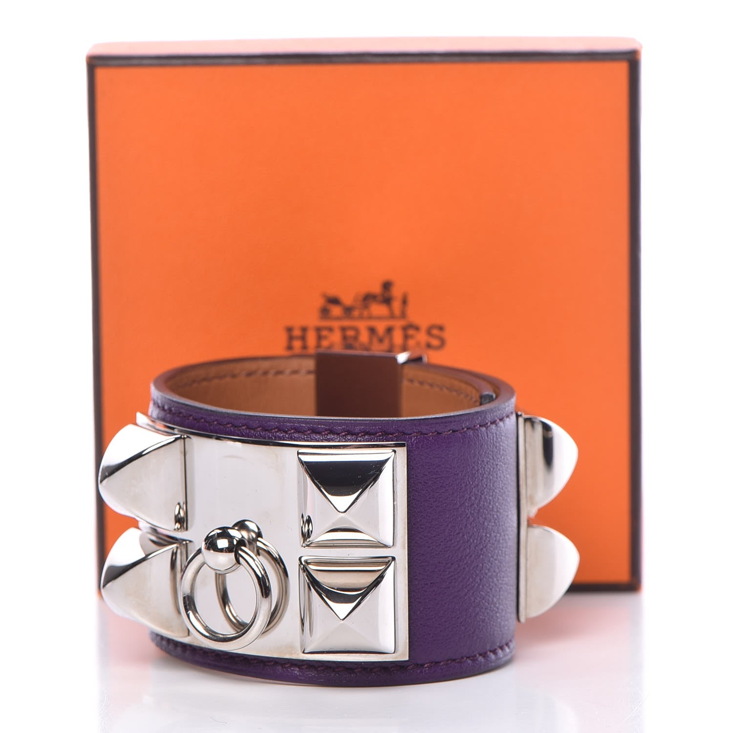 Hermes Swift Collier De Chien CDC Bracelet S Ultraviolet 6 of 6