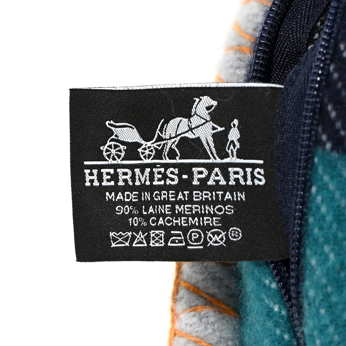 Wool Cashmere Avalon Jump'H Pillow PM Acier Encre
