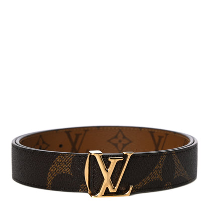 Louis Vuitton Monogram Giant 30mm LV Iconic Reversible Belt 80 32 1 of 8