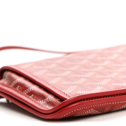 Goyard Goyardine Plumet Wallet Clutch Red 10 of 11