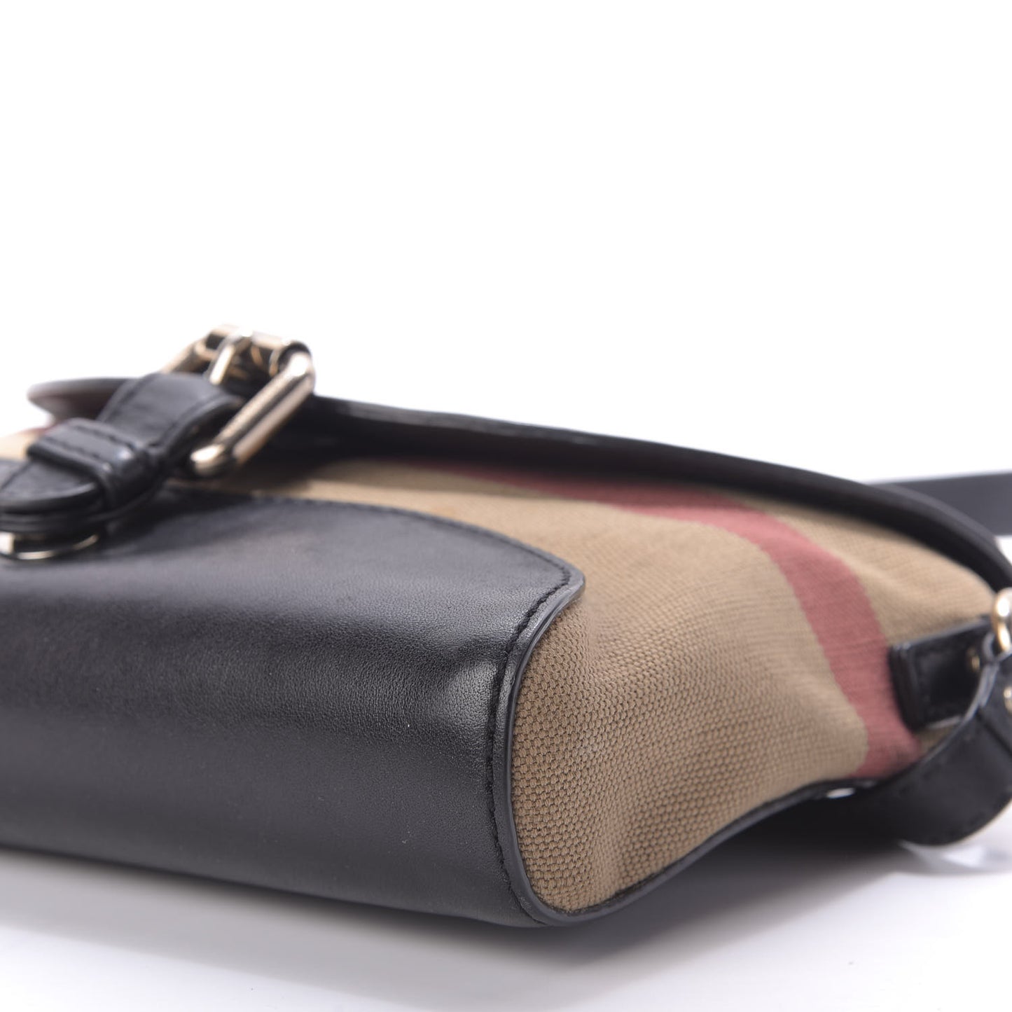 Canvas Mega Check Small Henham Crossbody Black