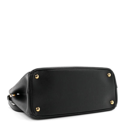 Prada Saffiano Small Galleria Double Zip Tote Black 4 of 10
