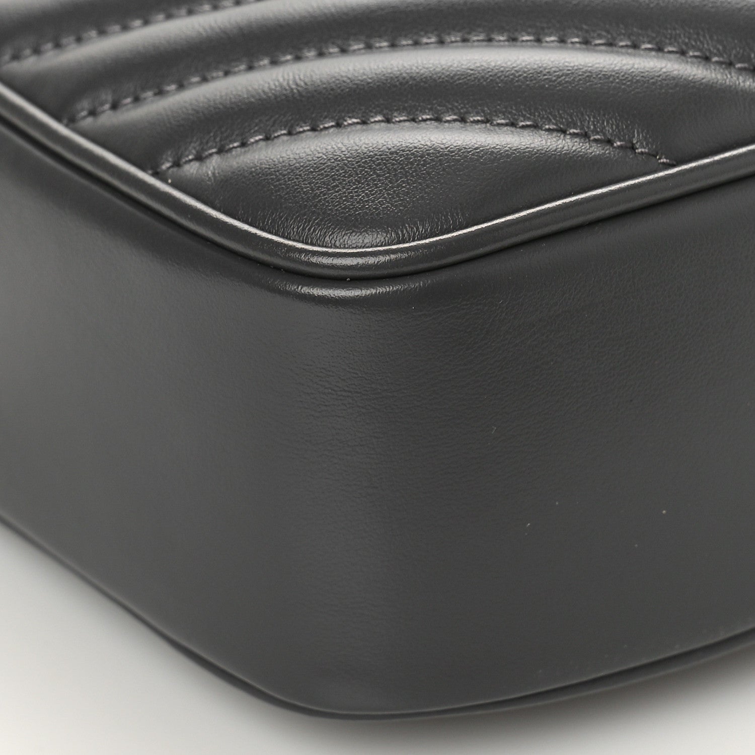Saint Laurent Calfskin Matelasse Monogram Lou Camera Bag Storm 7 of 8