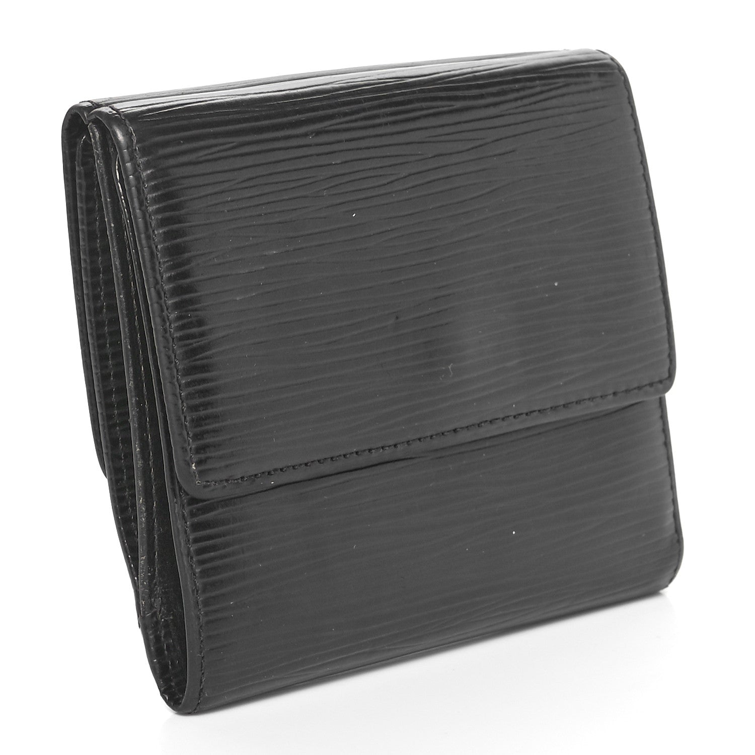 Louis Vuitton Epi Elise Wallet Black 2 of 9