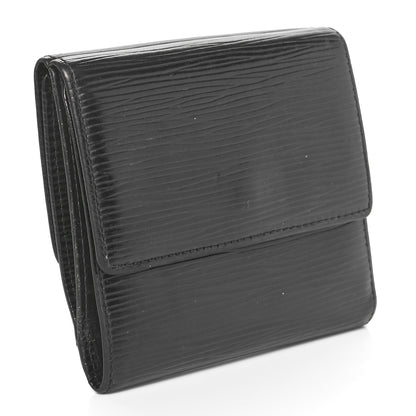 Louis Vuitton Epi Elise Wallet Black 2 of 9