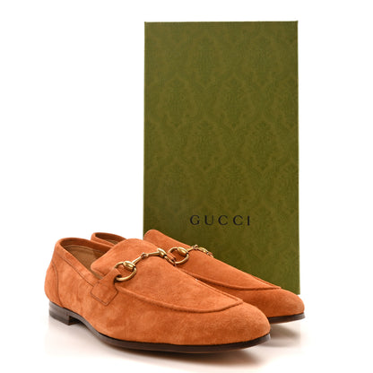 Gucci Suede Horsebit Mens Jordaan Loafers 11 Harness Brown 9 of 9