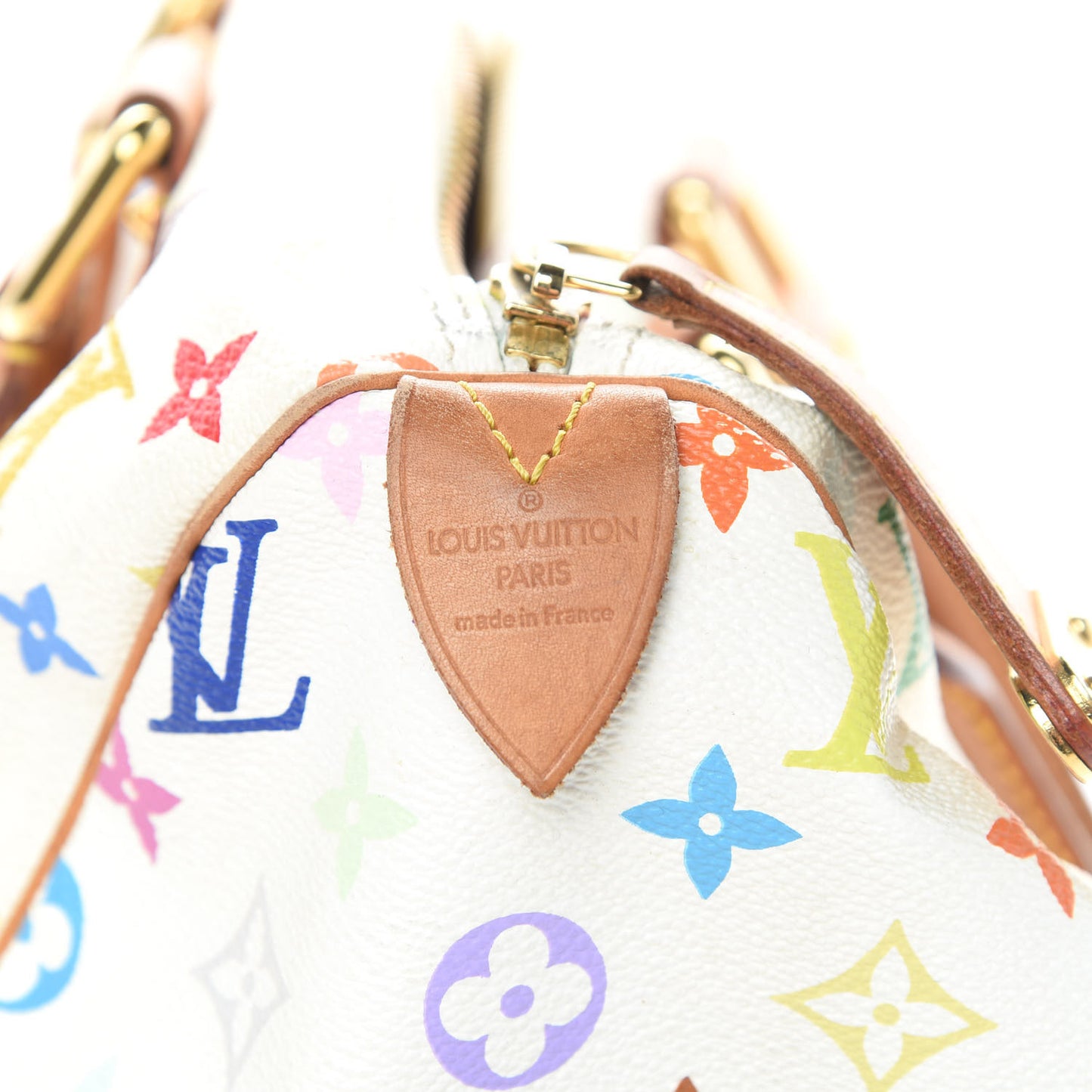Monogram Multicolor Speedy 30 White