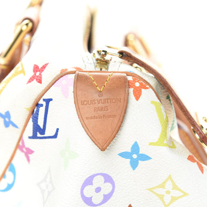 Louis Vuitton Monogram Multicolor Speedy 30 White 6 of 17