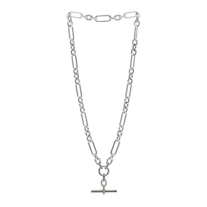 David Yurman Sterling Silver Diamond 9.8mm Lexington Chain Necklace 21" 3 of 4