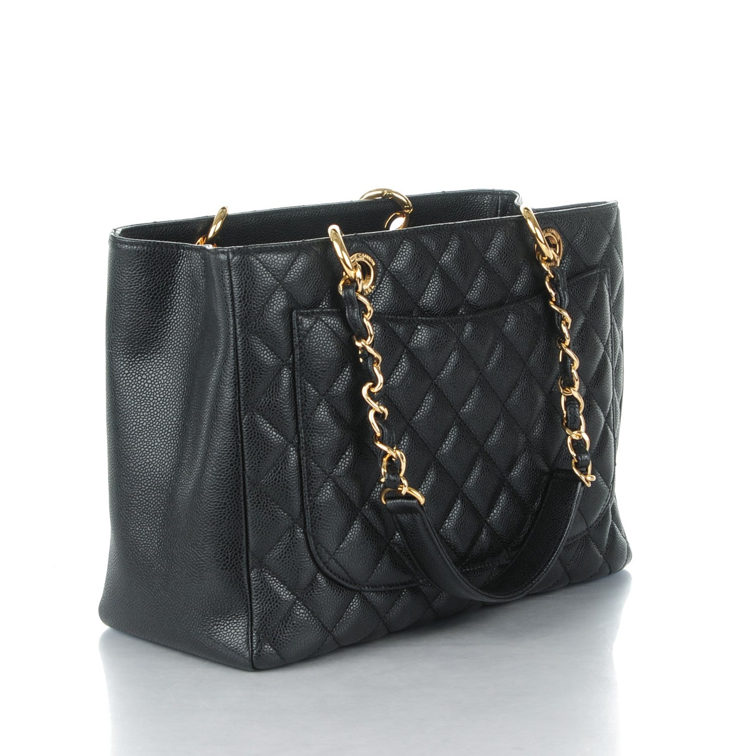 Chanel Caviar Quilted Grand Shopping Tote GST Black 3 of 7