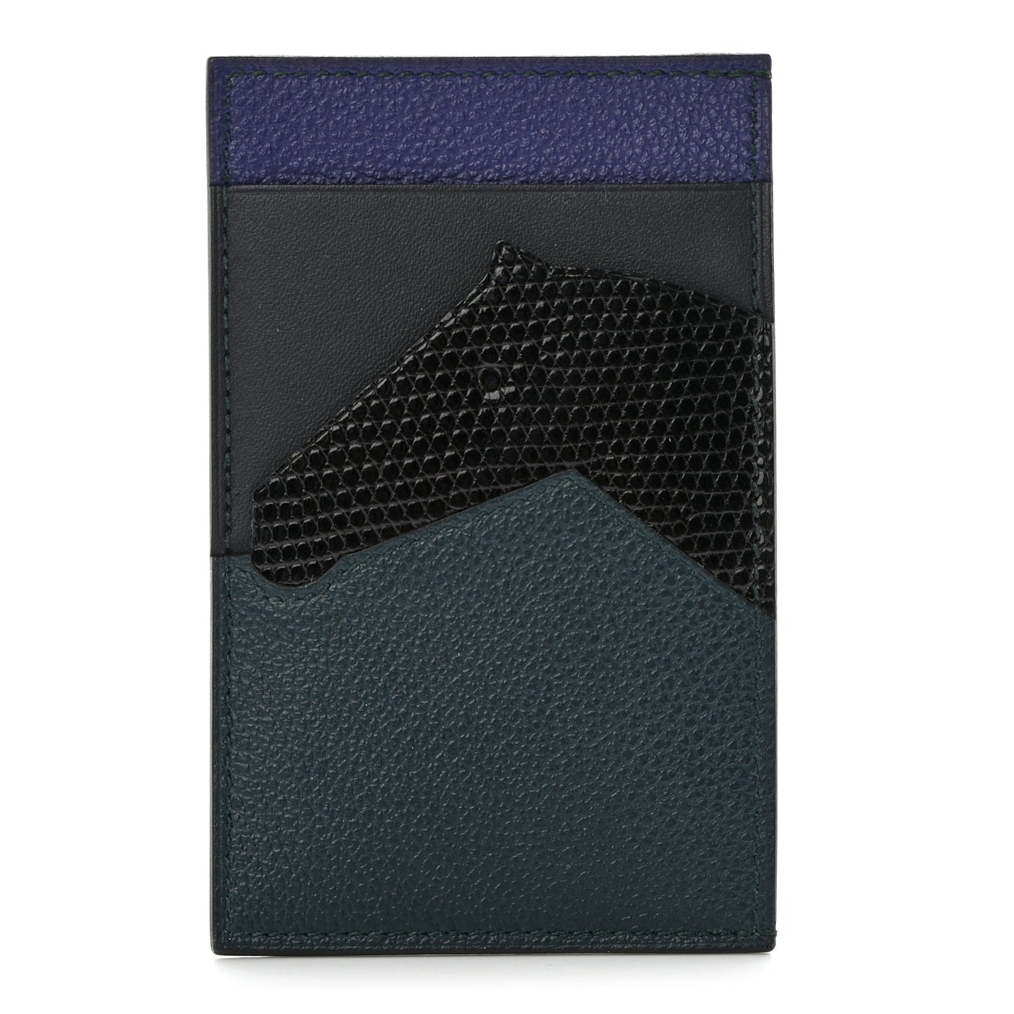 Polished Lizard Evercolor Sombrero II Les Petits Chevaux Card Holder Cypress Black Bleu Obscur Encre