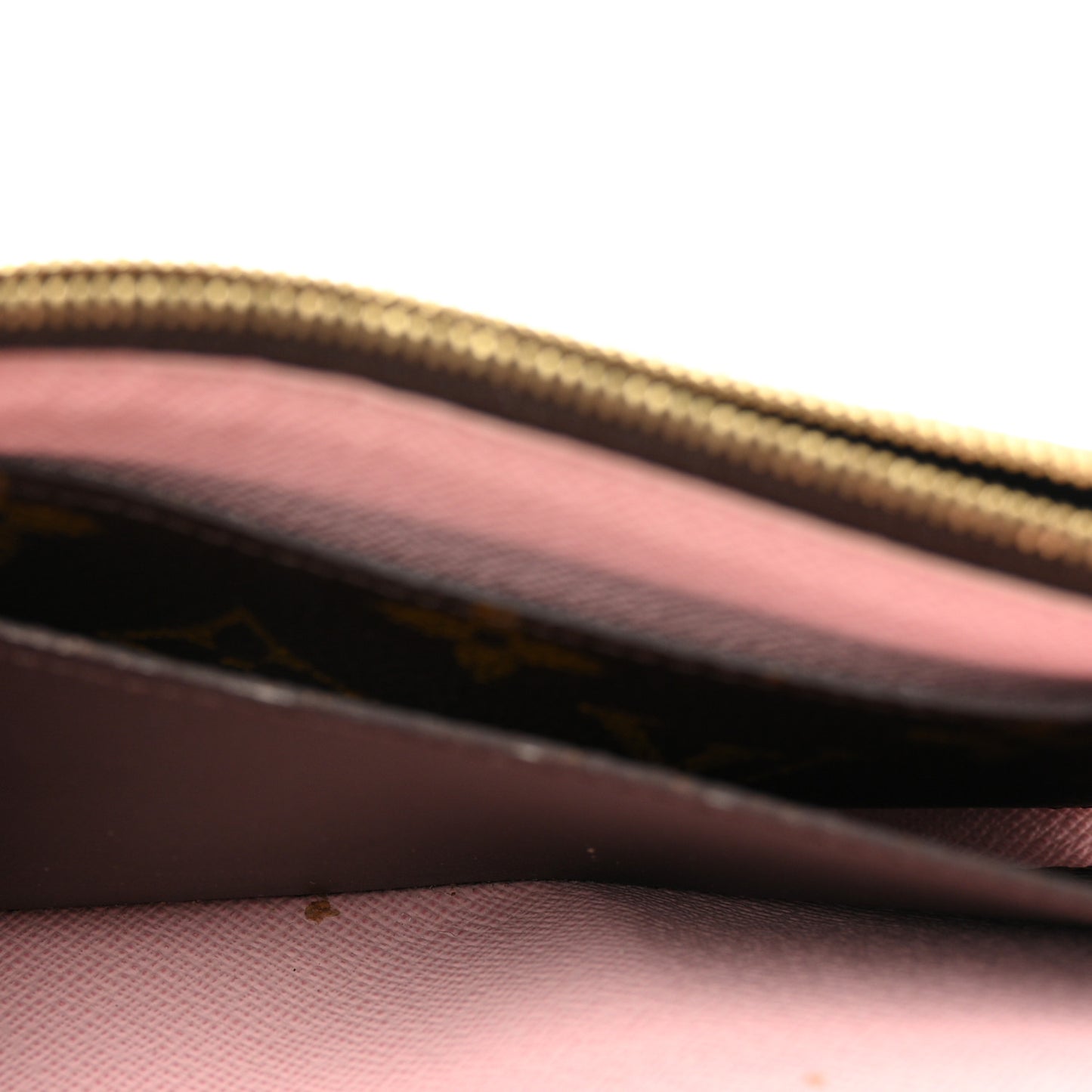 Monogram Emilie Wallet Rose Ballerine