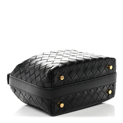 Bottega Veneta Calfskin Nappa Intrecciato Mini Wallace Black Black 4 of 12