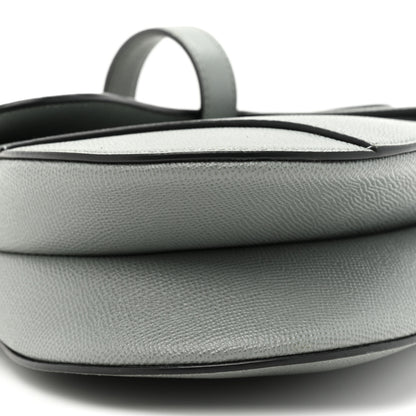 Christian Dior Grained Calfskin Saddle Bag Grey Stone 9 of 13