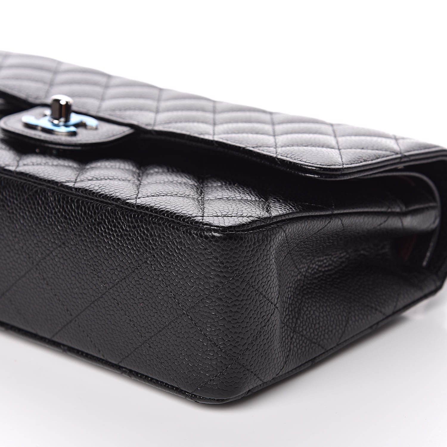 Chanel Caviar Quilted Medium Double Flap Black 9 of 11