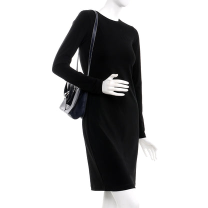 Hermes Taurillon Clemence Halzan 31 GM Bleu Nuit Indigo 2 of 10
