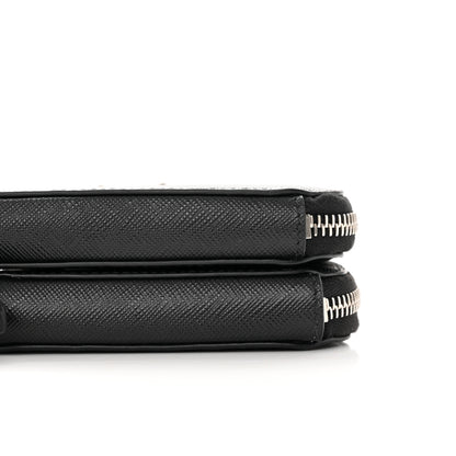 Prada Saffiano Mini Triangle Crossbody Pouch Black 10 of 15