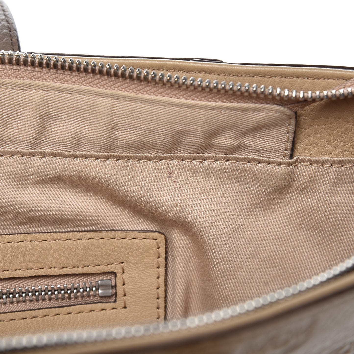 Calfskin Ottomar Monogram Medium Klara Top Zip Tote New Beige