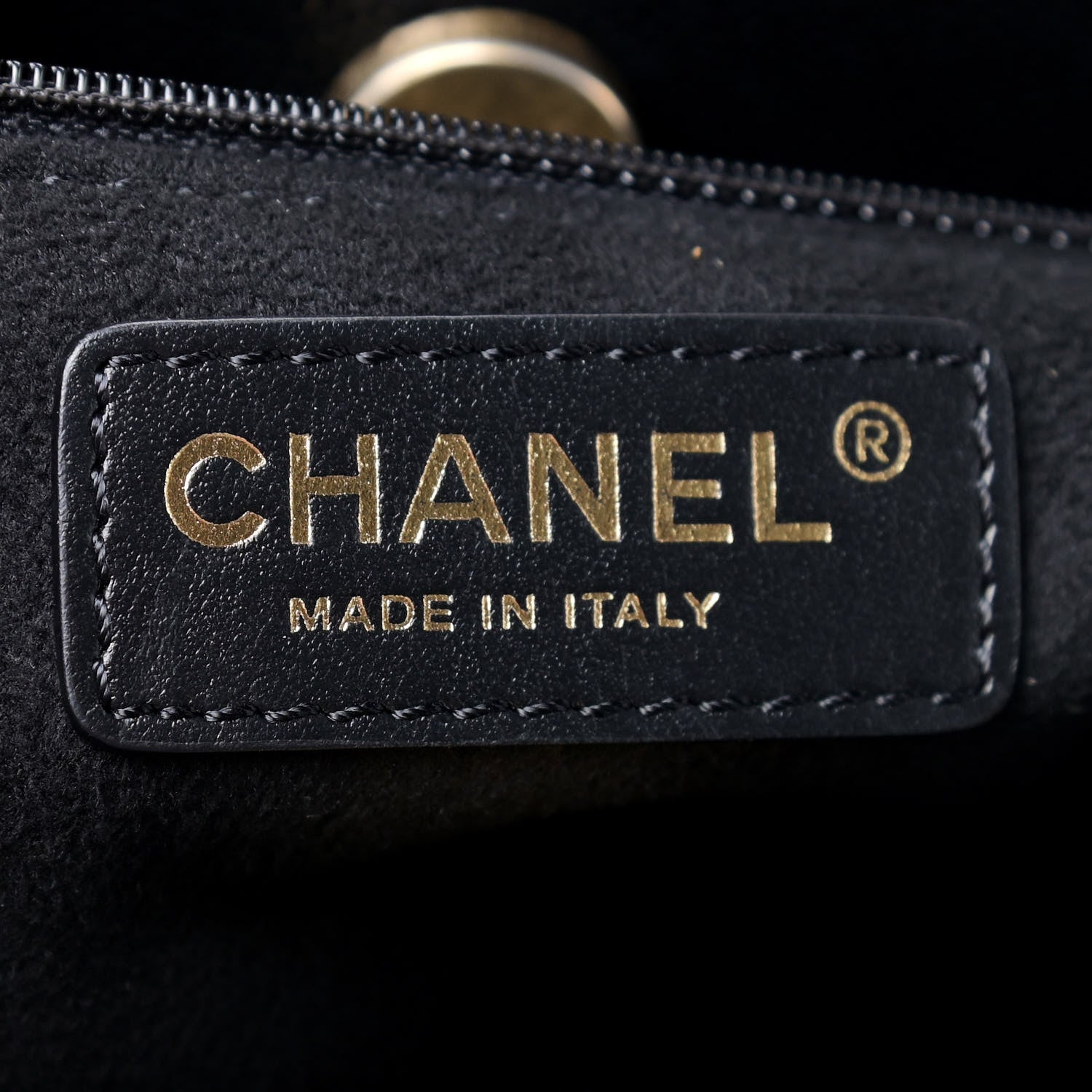 Chanel Caviar Small Studded Deauville Tote Black 8 of 9