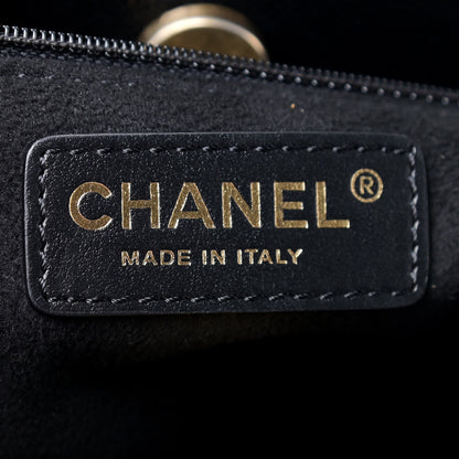 Chanel Caviar Small Studded Deauville Tote Black 8 of 9