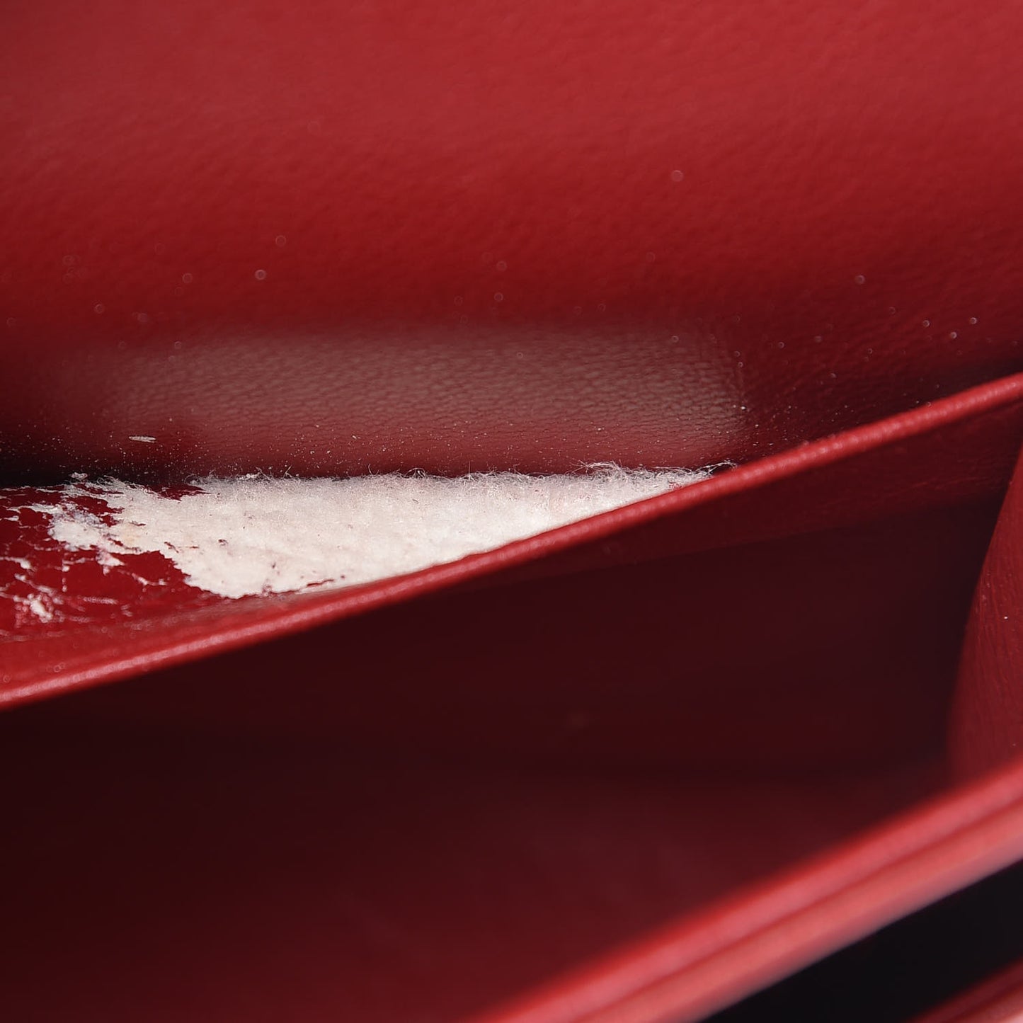 Lambskin Quilted Medium Double Flap Red