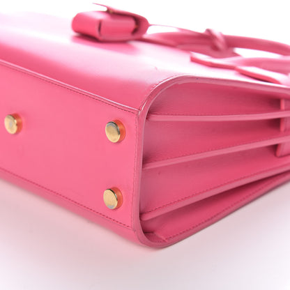Saint Laurent Calfskin Nano Sac De Jour Lipstick Fuchsia 8 of 9