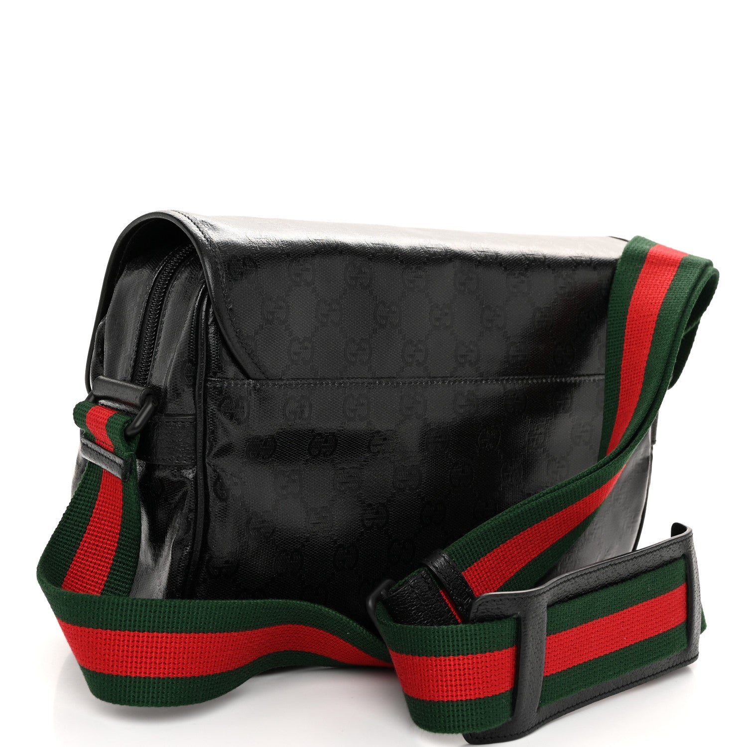 Gucci GG Crystal Messenger Bag Black 3 of 9