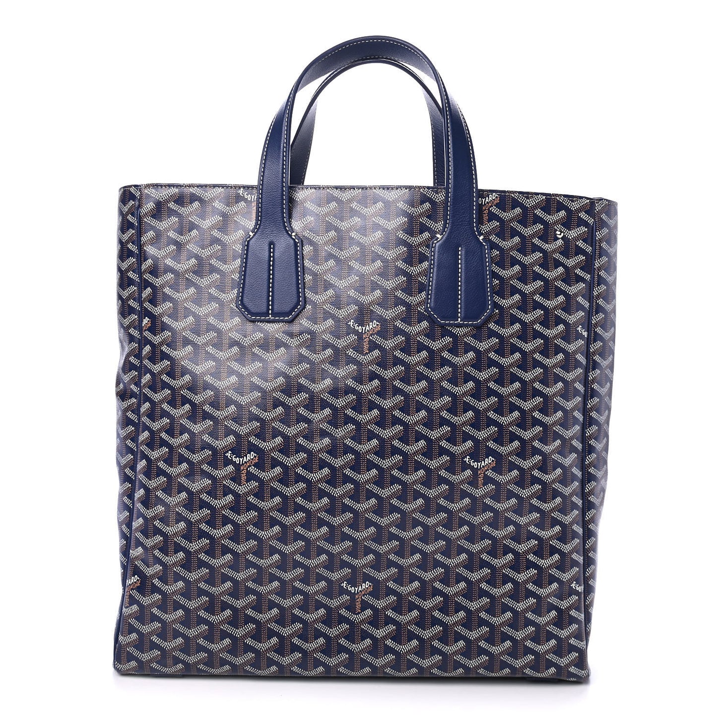Goyardine Voltaire III Tote Navy