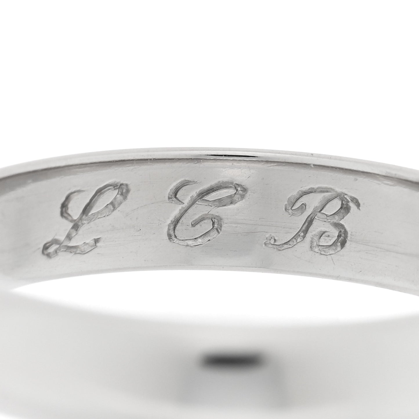 Platinum 4.5mm Forever Wedding Band Ring 63 10.25