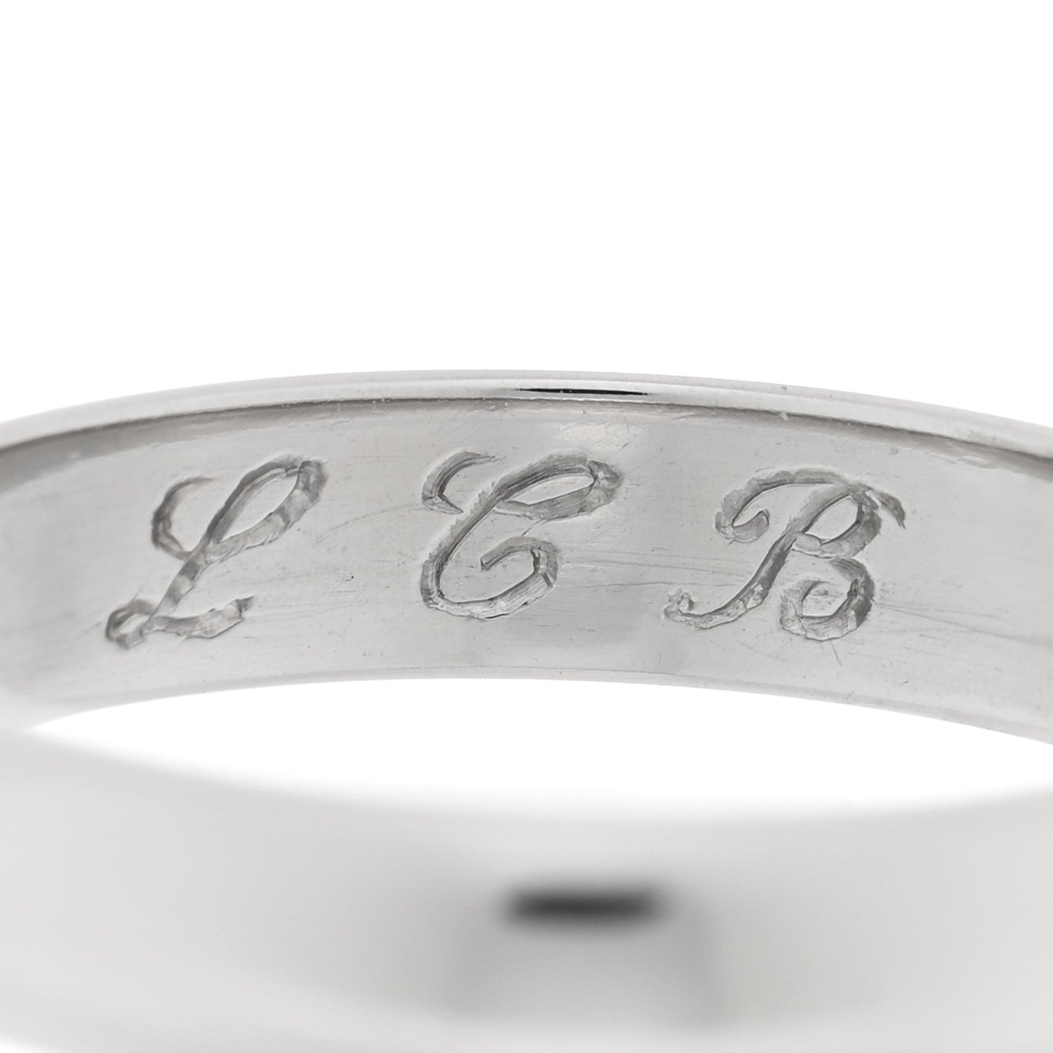 Tiffany Platinum 4.5mm Forever Wedding Band Ring 63 10.25 5 of 5