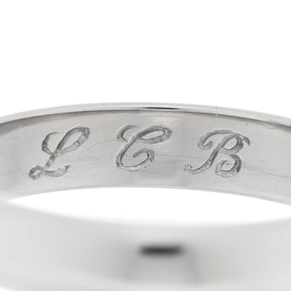 Tiffany Platinum 4.5mm Forever Wedding Band Ring 63 10.25 5 of 5